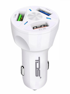Зарядка в прикуриватель для автомобиля 3*USB TDS TS-CAU32 Белое
